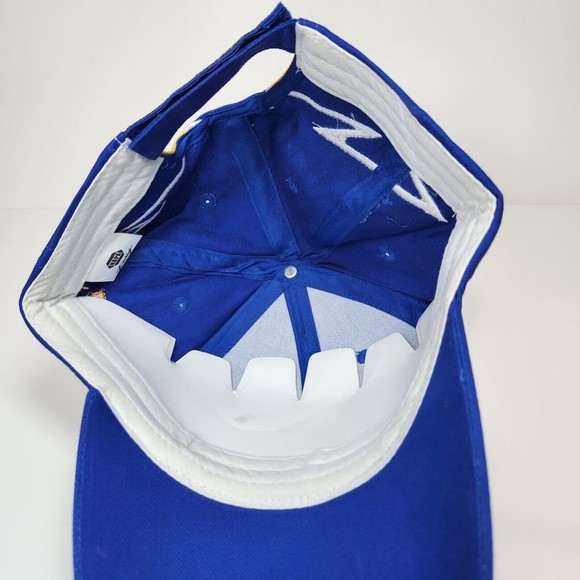 Men's NAPA Racing Cap Hat Michael Waltrip Blue Yellow Adjustable 100% Cotton New - Picture 5 of 6